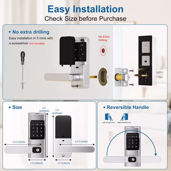 Beste elektronische intelligente schlüssellose Türschlösser mit Kartenfernbedienungsschlüssel Yet902